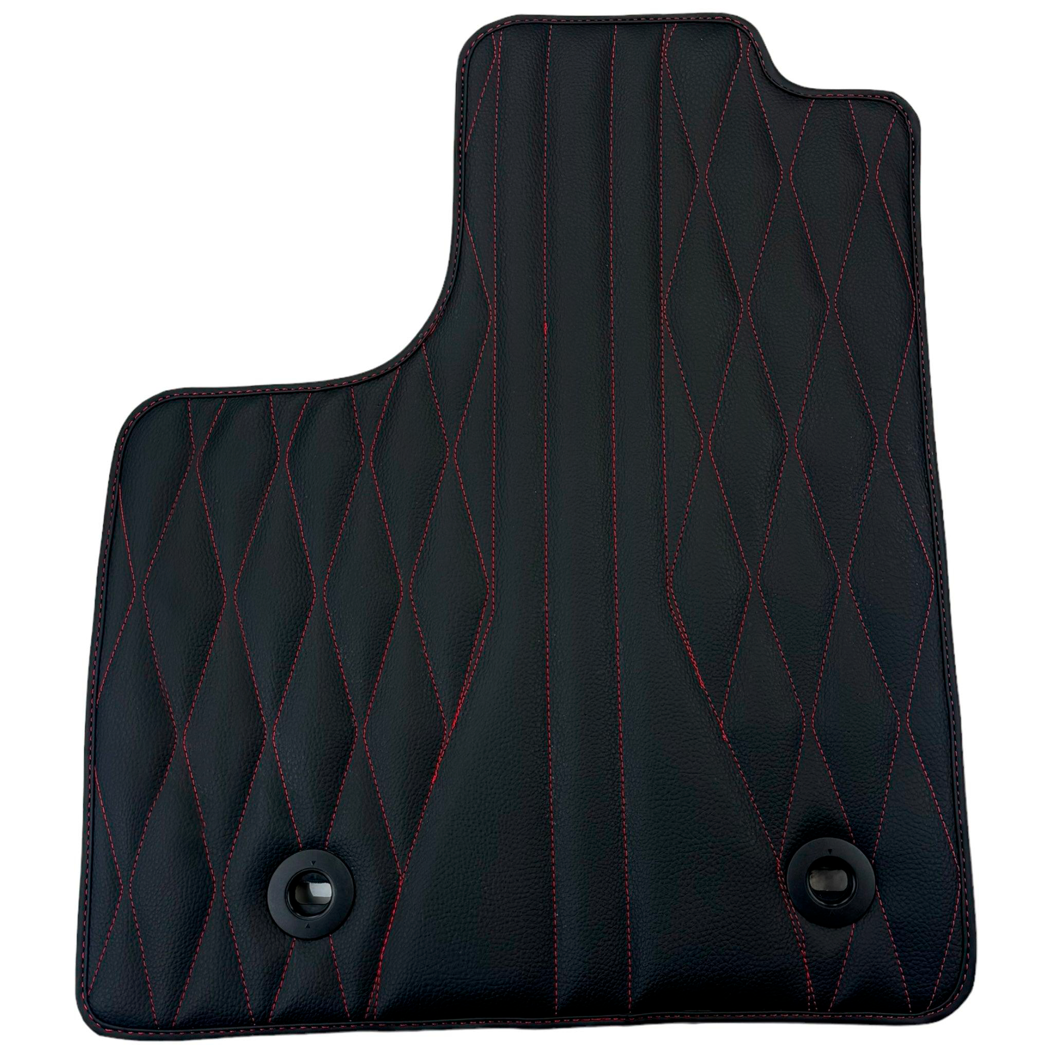 Leather Floor Mats for Lexus ES 350 (2012-2018) with Red Stitching