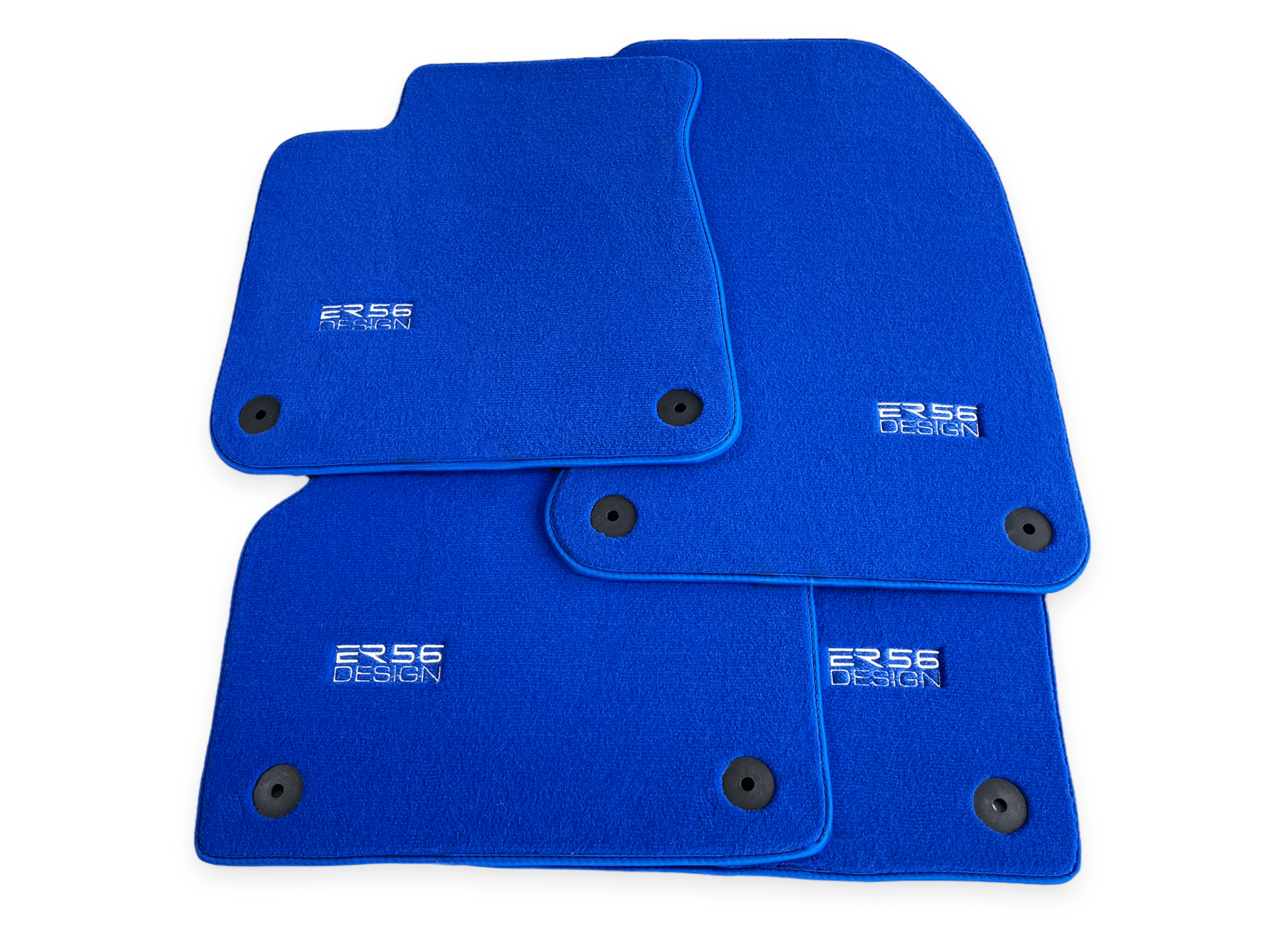 Blue Floor Mats for Audi A1 3-door Hatchback 2010-2018 | ER56 Design