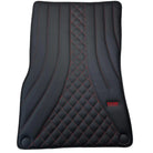 Black Leather Floor Mats For Mercedes Benz C-Class CL203 Coupe (2000-2008) | ER56 Design - AutoWin