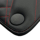 Black Leather Floor Mats For Mercedes Benz C-Class S205 Wagon (2014-2018) Hybrid | ER56 Design - AutoWin