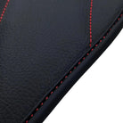 Black Leather Floor Mats For Mercedes Benz C-Class W202 Sedan (1993-2000) | ER56 Design - AutoWin