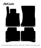 Black Leather Floor Mats For Mercedes Benz S-Class V222 (2013-2020) Long Wheelbase | ER56 Design - AutoWin