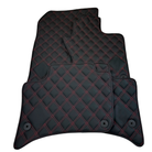 Customizable Leather Floor Mats for Porsche Cayenne GTS (2010-2018) Red Sewing