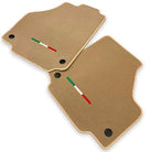 Floor Mats For Ferrari 458 Spider 2012-2015 Beige Autowin Brand Italian Edition - AutoWin