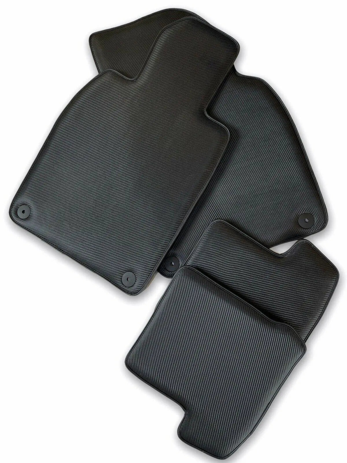 Floor Mats for Porsche Macan Carbon Fiber Carpets AutoWin - AutoWin