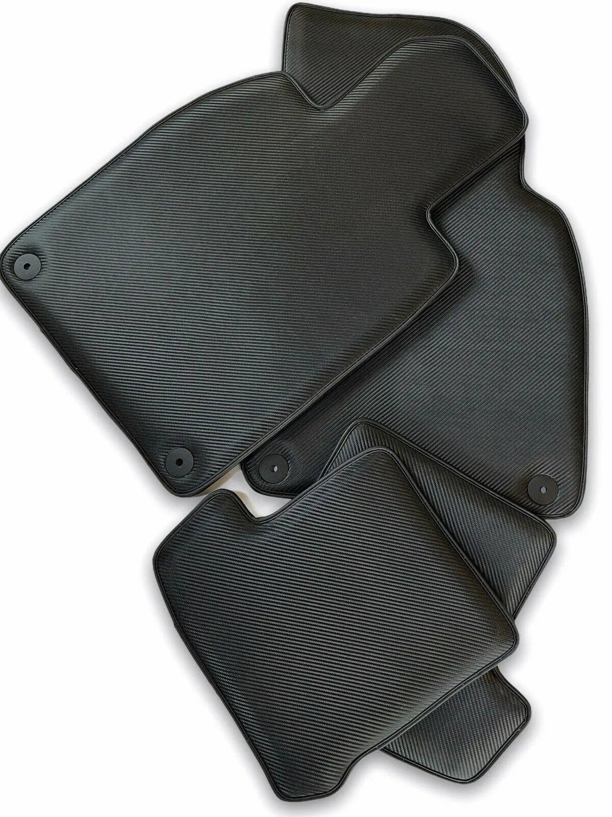 Floor Mats for Porsche Taycan 2019-2023 Carbon Fiber Carpets AutoWin - AutoWin