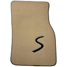 Beige Floor Mats for Mini Cooper / One F55 5-Doors (2015-2023)