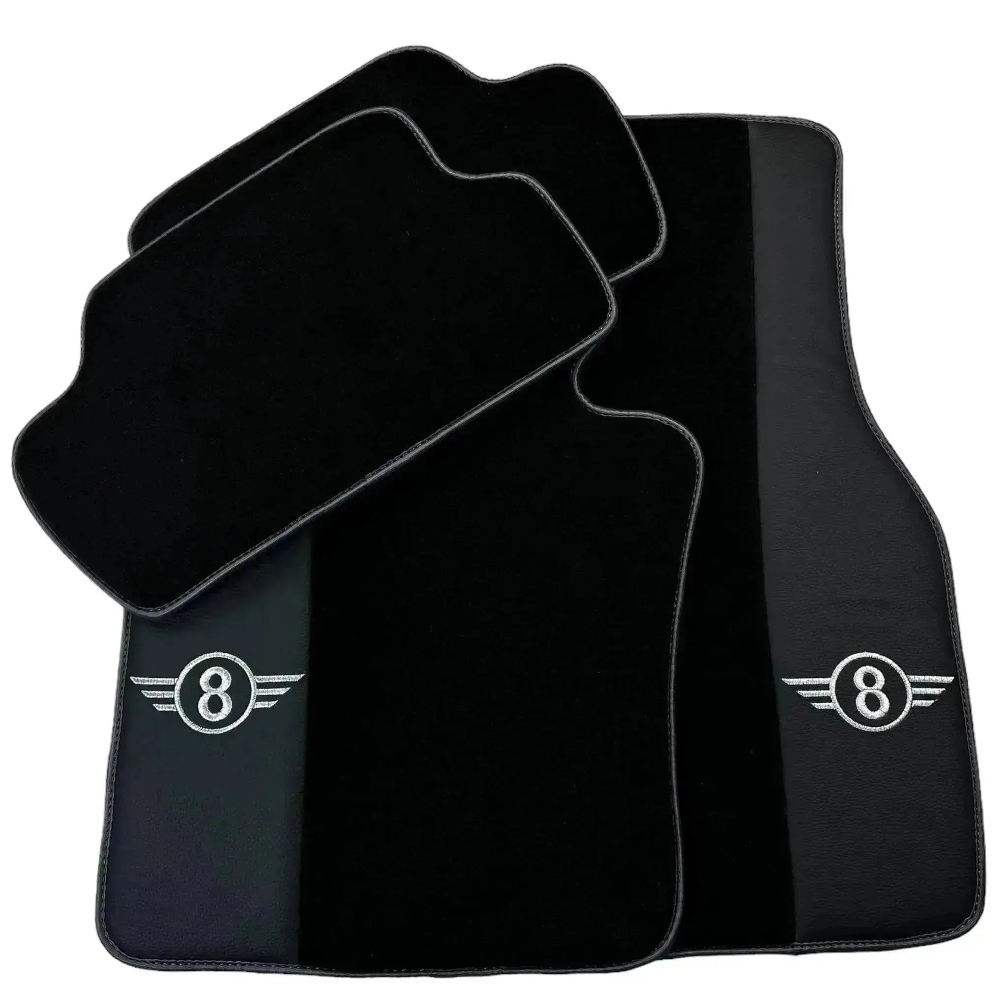 Black Floor Mats for Mini Cooper / One R50 (2001-2007) with Gray Trim