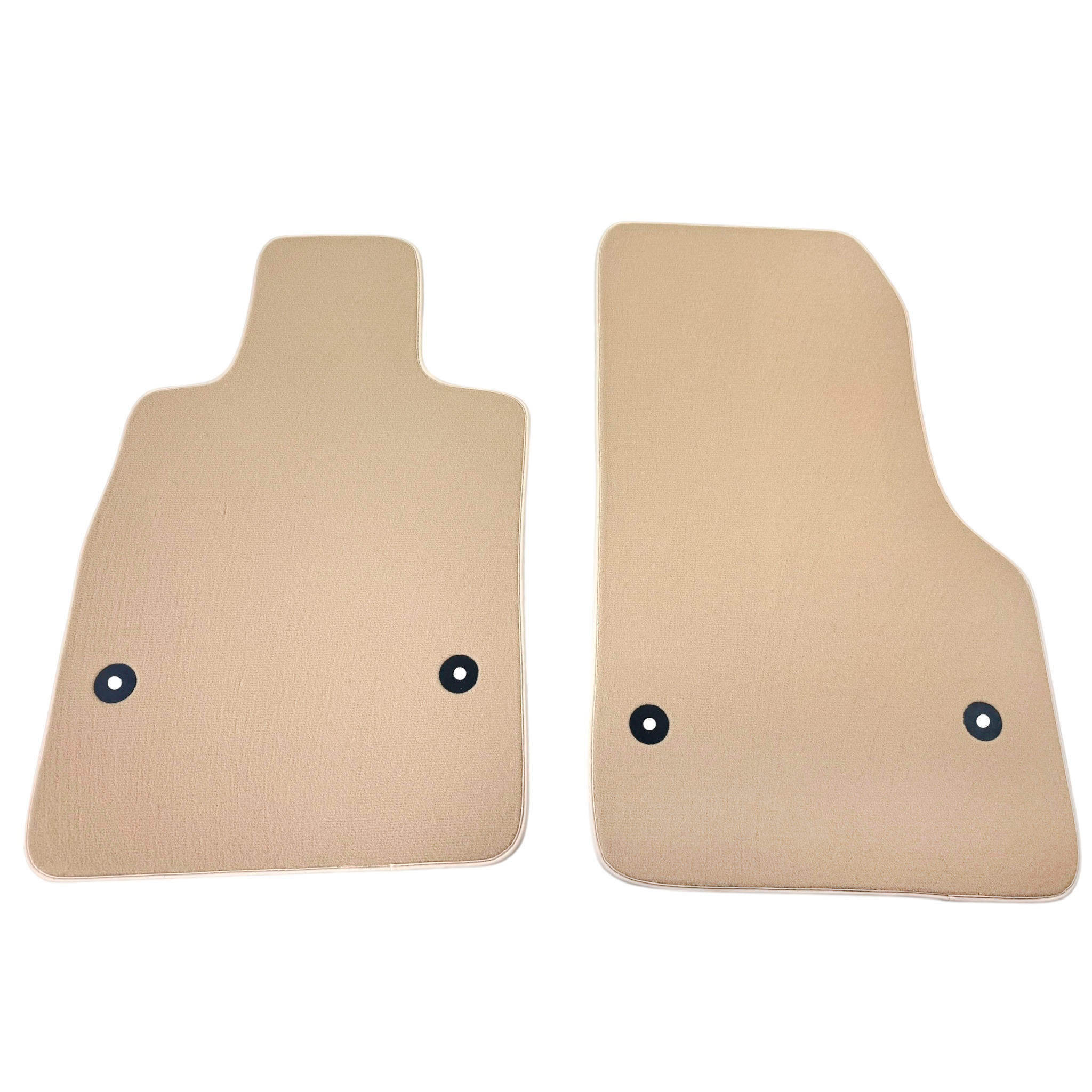 Beige Floor Mats for Chevrolet Corvette C8 (2020-2024) with Beige Trim