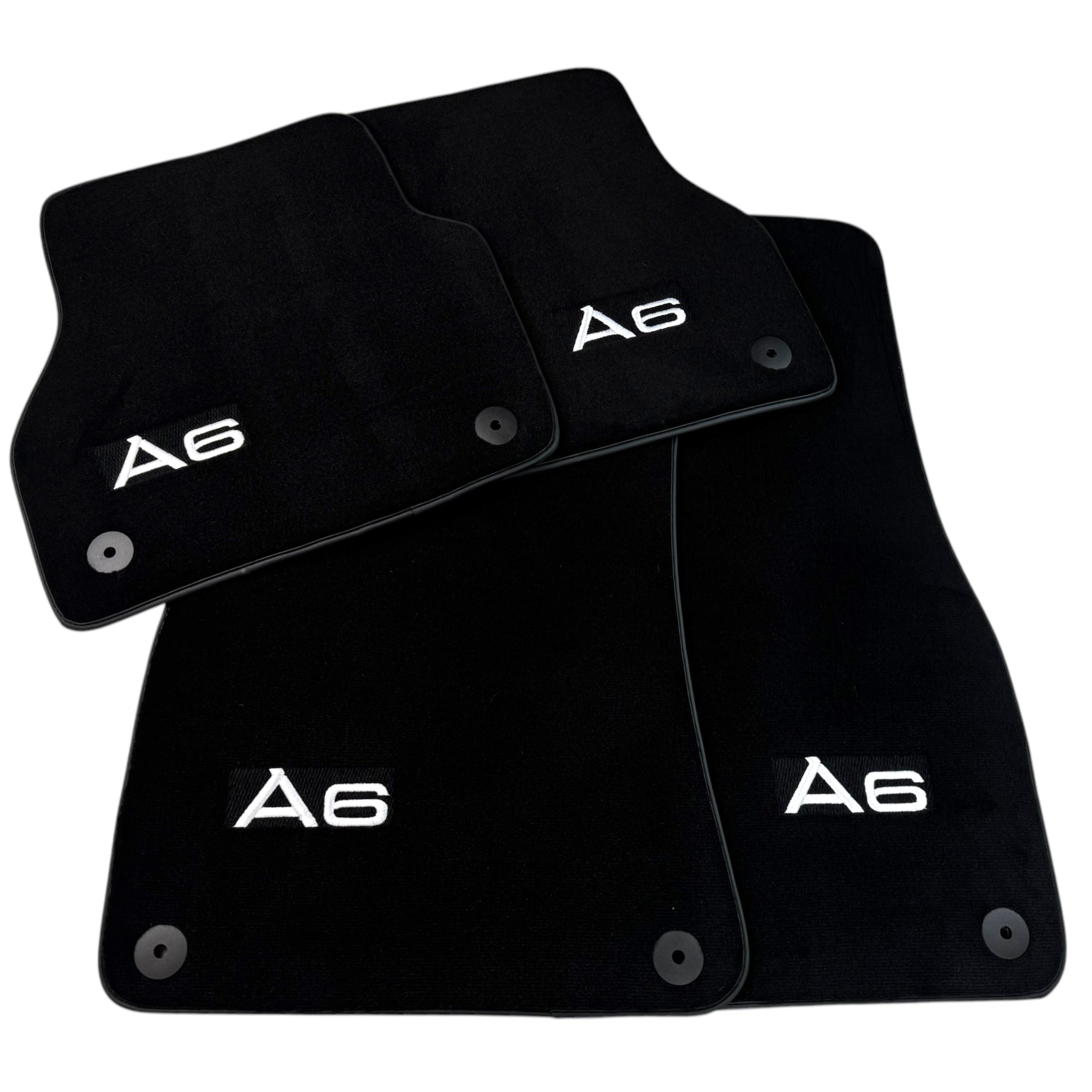 Black Floor Mats for Audi A6 - C8 Sedan (2018-2023)