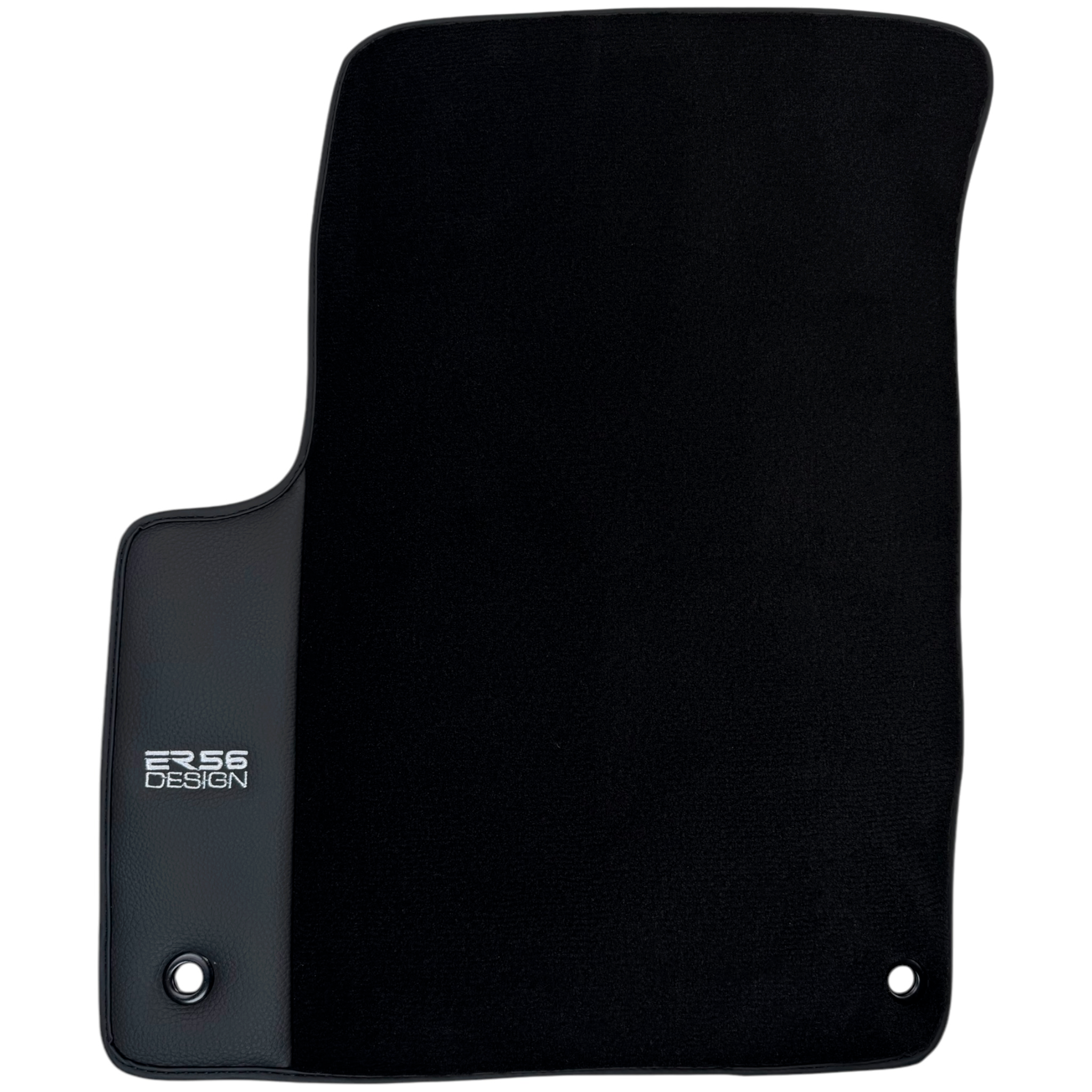 ER56 Design Black Floor Mats for Chevrolet Nubira J200 Daewoo (2000-2003) with Leather - AutoWin