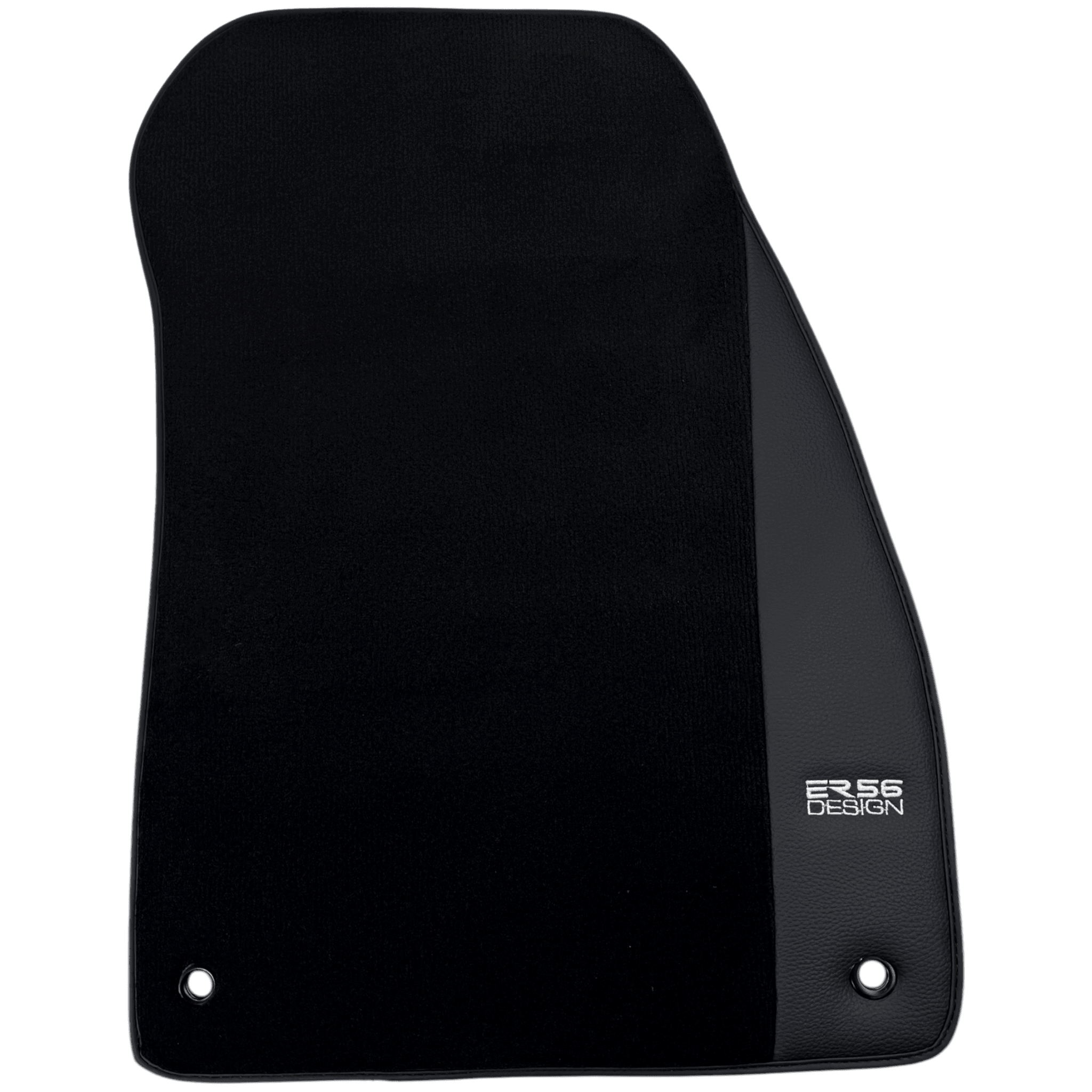 ER56 Design Black Floor Mats for Dodge Ram 1500 (2019-2024) with Leather - AutoWin