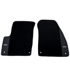 ER56 Design Black Floor Mats for Lincoln Town Car (1980-2011) with Leather - AutoWin