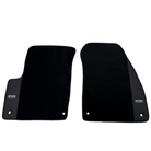 ER56 Design Black Floor Mats for Chevrolet Matiz Hatchback (2011-2013) with Leather - AutoWin