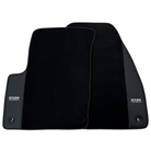 ER56 Design Black Floor Mats for Jeep Compass (2011-2017) with Leather - AutoWin