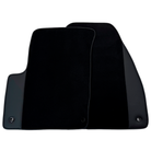 Black Floor Mats for Jeep Renegade (2014-2018) Distance Fixing Points Co-Driver 18 cm with Leather | AutoWin - AutoWin