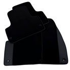 Black Floor Mats for Jeep Cherokee KL (2014-2024) with Leather | AutoWin - AutoWin