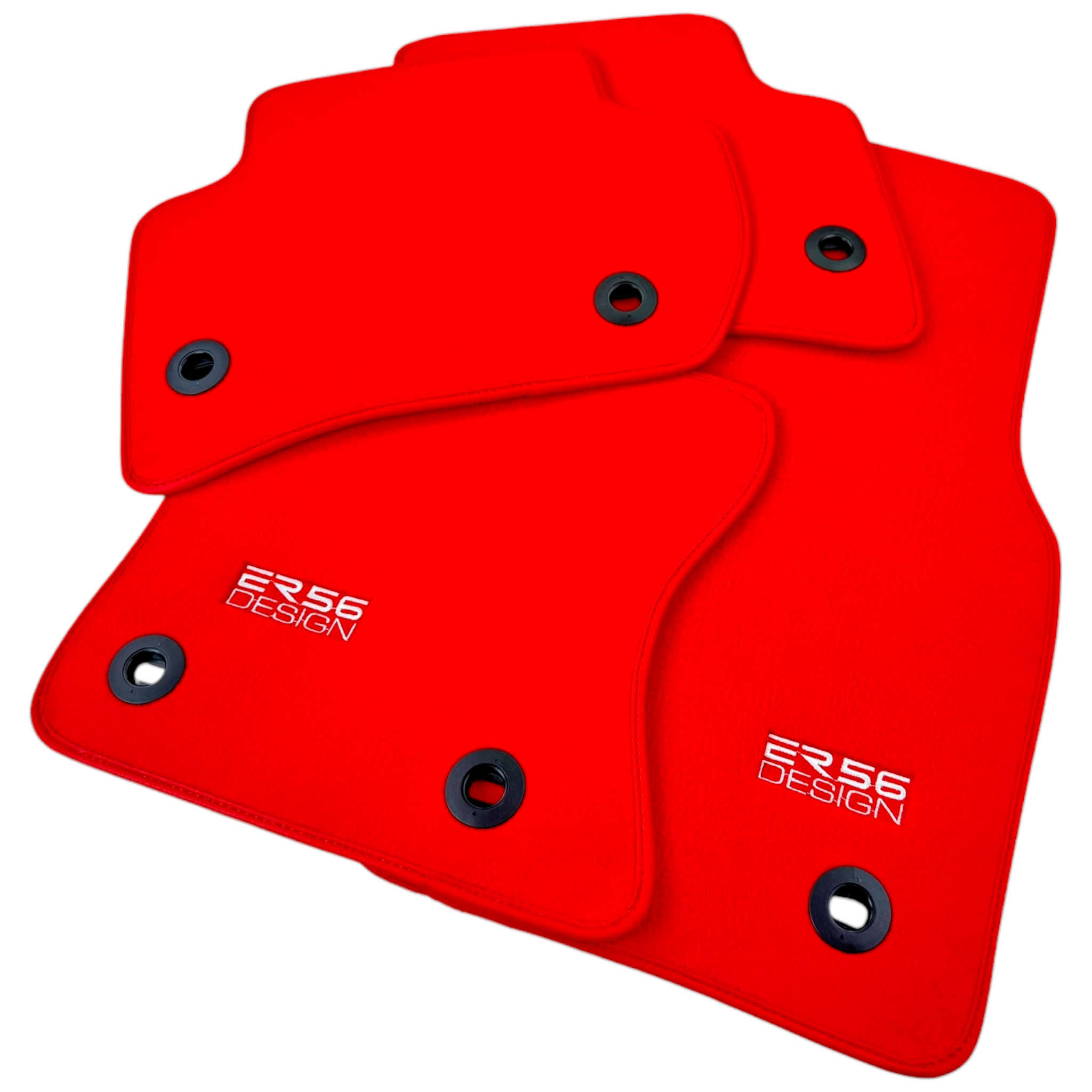 Red ER56 Design Floor Mats for Jaguar XE (2019-2024)