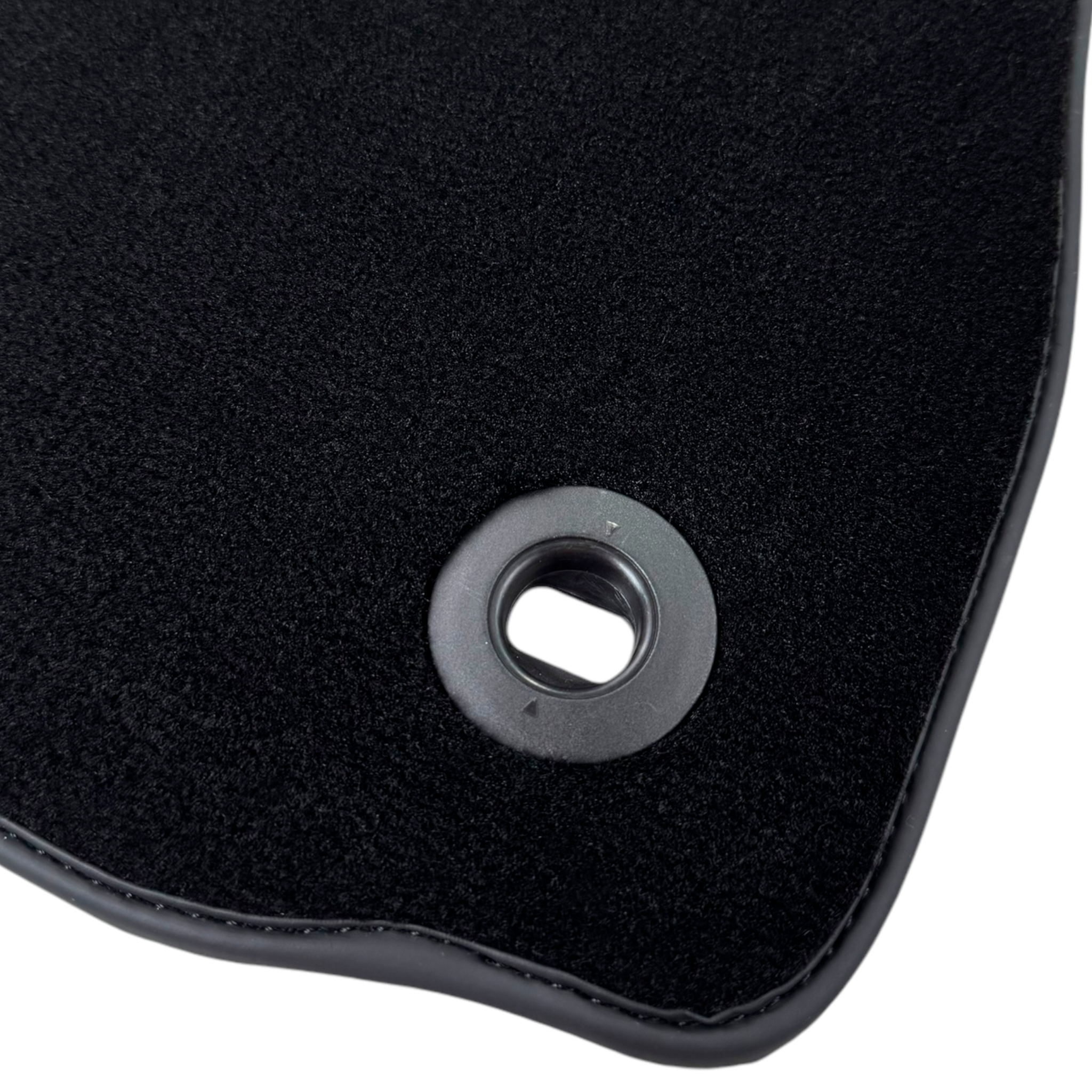 Black Floor Mats for Jaguar I-Pace (2018-2024) with Leather - AutoWin