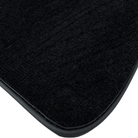 Black Floor Mats for Jaguar XF (2012-2015) Sportbrake with Leather - AutoWin