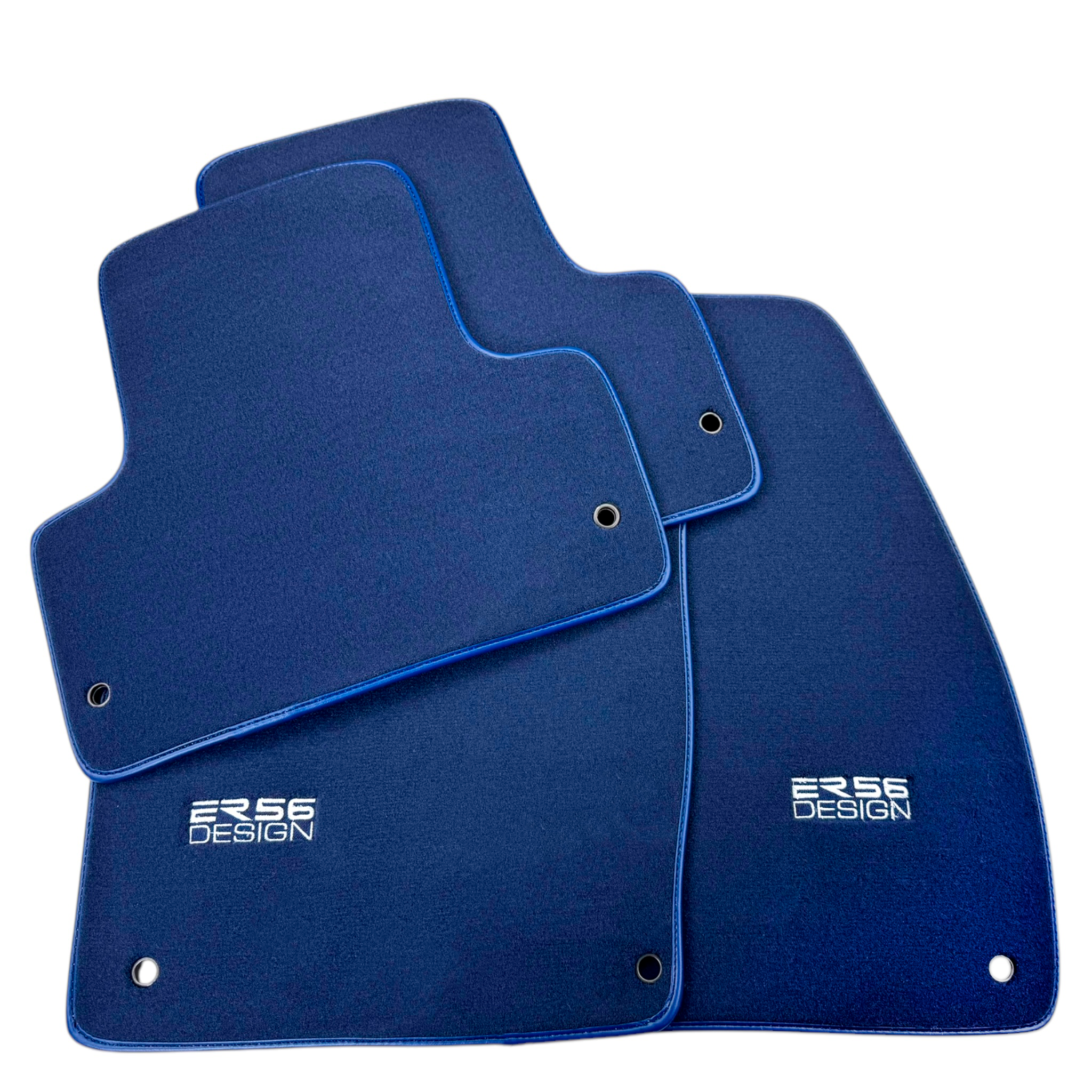 Dark Blue Floor Mats for Lincoln MKS (2008-2016) by ER56 Design