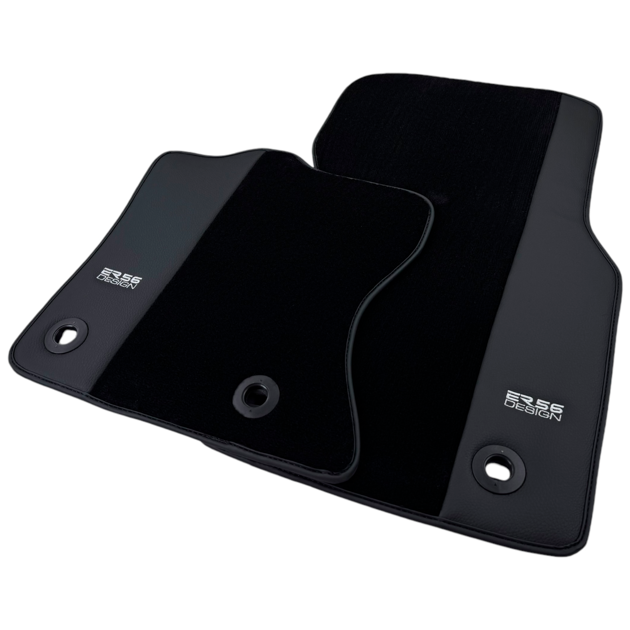 Black ER56 Design Floor Mats for Jaguar XF (2009-2015) Sedan