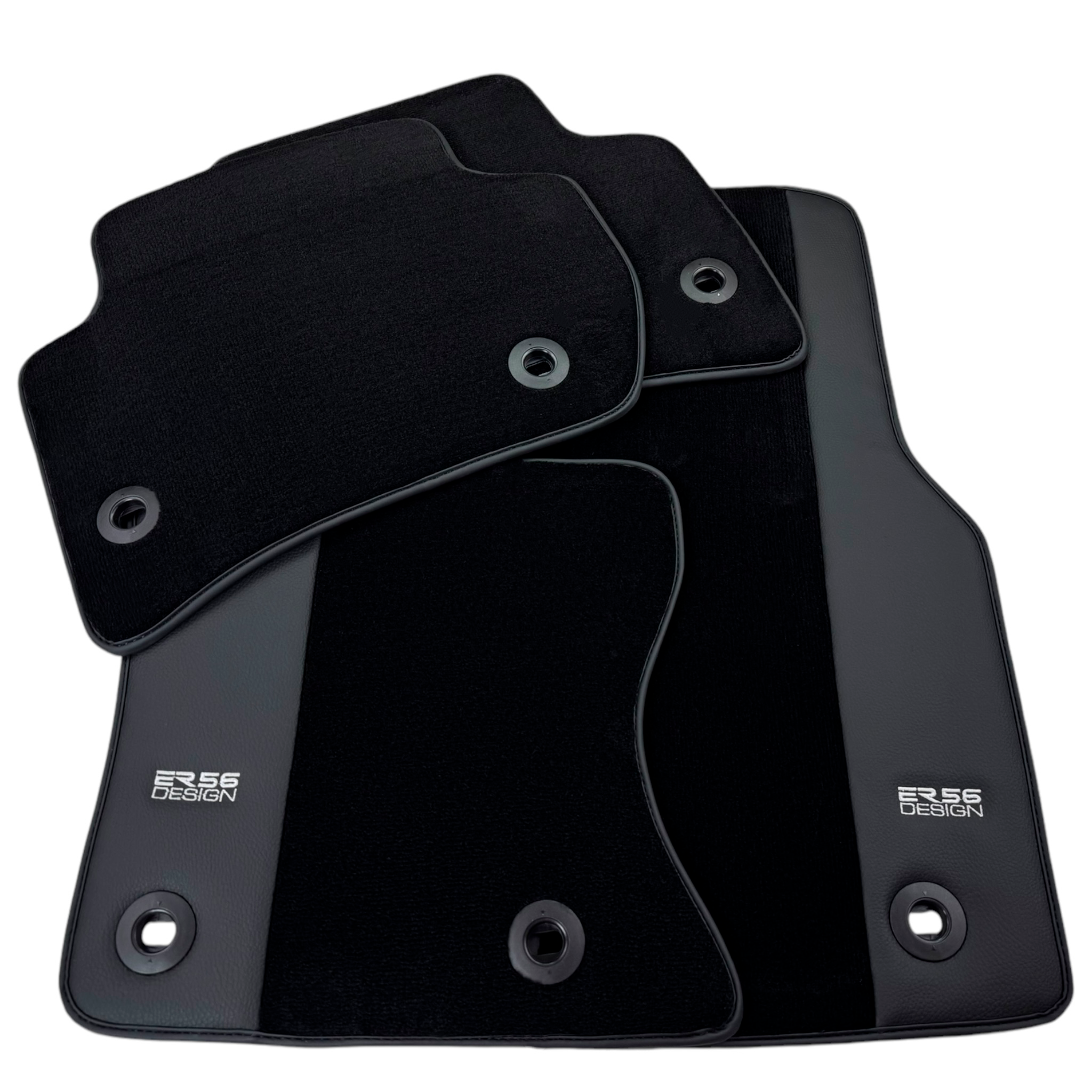 Black ER56 Design Floor Mats for Jaguar XJ (2003-2007)