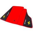 Red Floor Mats for Ferrari SF90 Stradale (2019-2024) with Leather