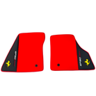 Red Floor Mats for Ferrari SF90 Stradale (2019-2024) with Leather