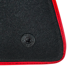 Red Floor Mats for Ferrari SF90 Stradale (2019-2024) with Leather