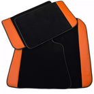 Custom Floor Mats for Rolls Royce Phantom Drophead Coupe with Orange Leather - AutoWin