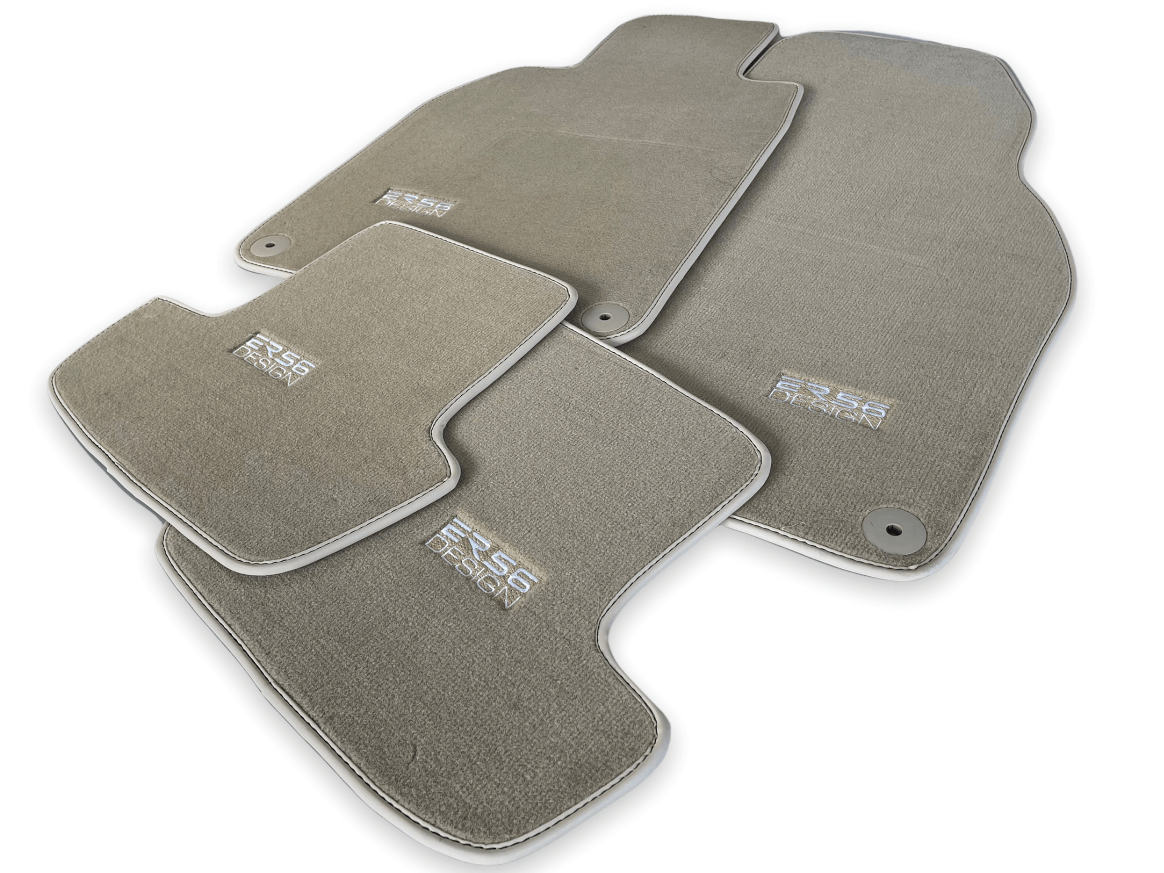 Beige Floor Mats for Porsche Cayenne (2010-2018) | ER56 Design - AutoWin