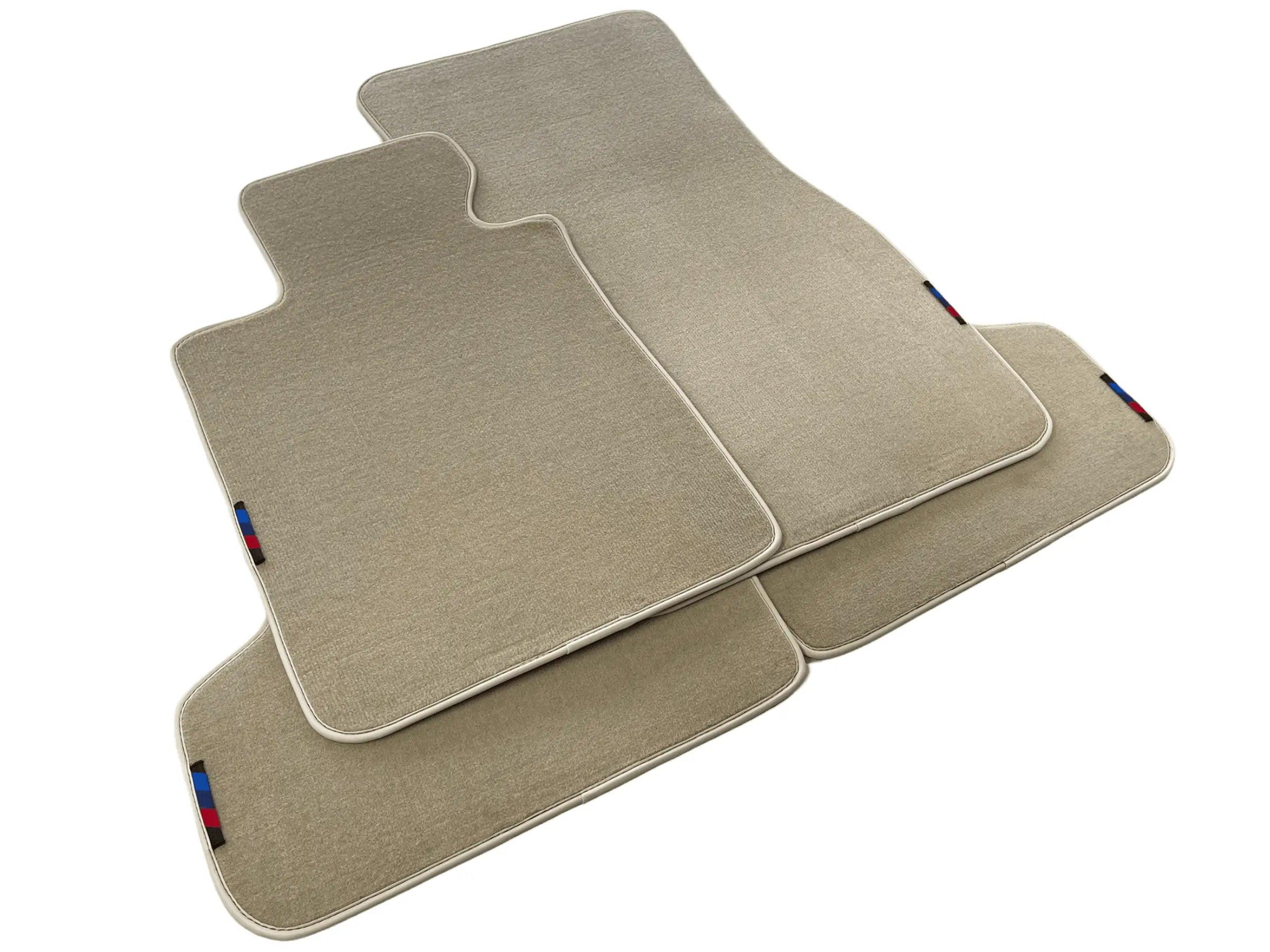 Beige Mats For BMW 5 Series E28 Sedan With M Package - AutoWin