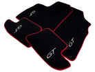 Black Floor Mats For Bentley Continental Gt 20042017 With Red Trim - AutoWin