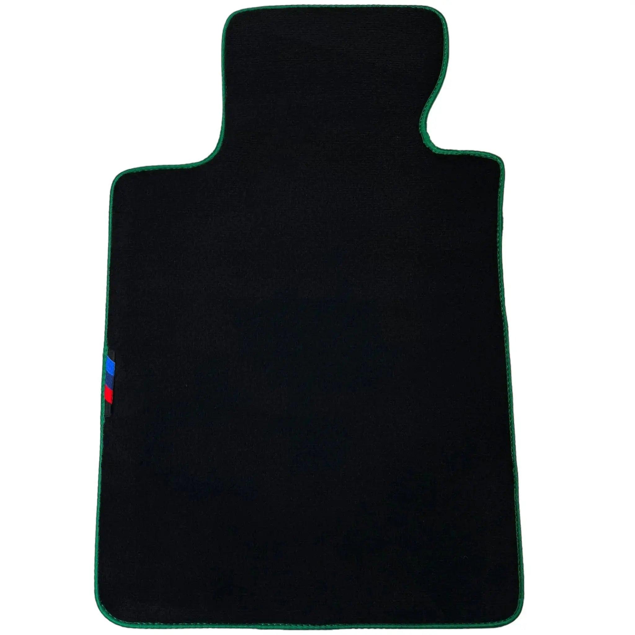 Black Floor Mats For BMW 3 Series E90 | Green Trim - AutoWin