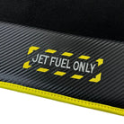 Black Floor Mats For BMW 7 Series E65 | Fighter Jet Edition | Yellow Trim AutoWin Brand - AutoWin