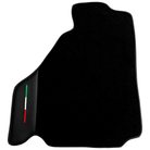 Black Floor Mats for Ferrari F430 (2004-2009) with Leather | Italian Edition - AutoWin