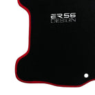 Black Floor Mats For Honda Civic VII (2001-2005) ER56 Design with Red Trim