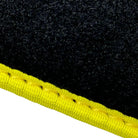 Black Mats For BMW 1 Series F21 3-door Hatchback | Fighter Jet Edition | Yellow Trim - AutoWin