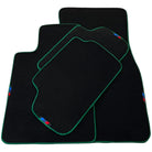 Black Mats For BMW 1 Series F21 3-door Hatchback | Green Trim - AutoWin