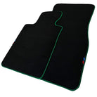 Black Mats For BMW M6 F06 Gran Coupe | Green Trim - AutoWin