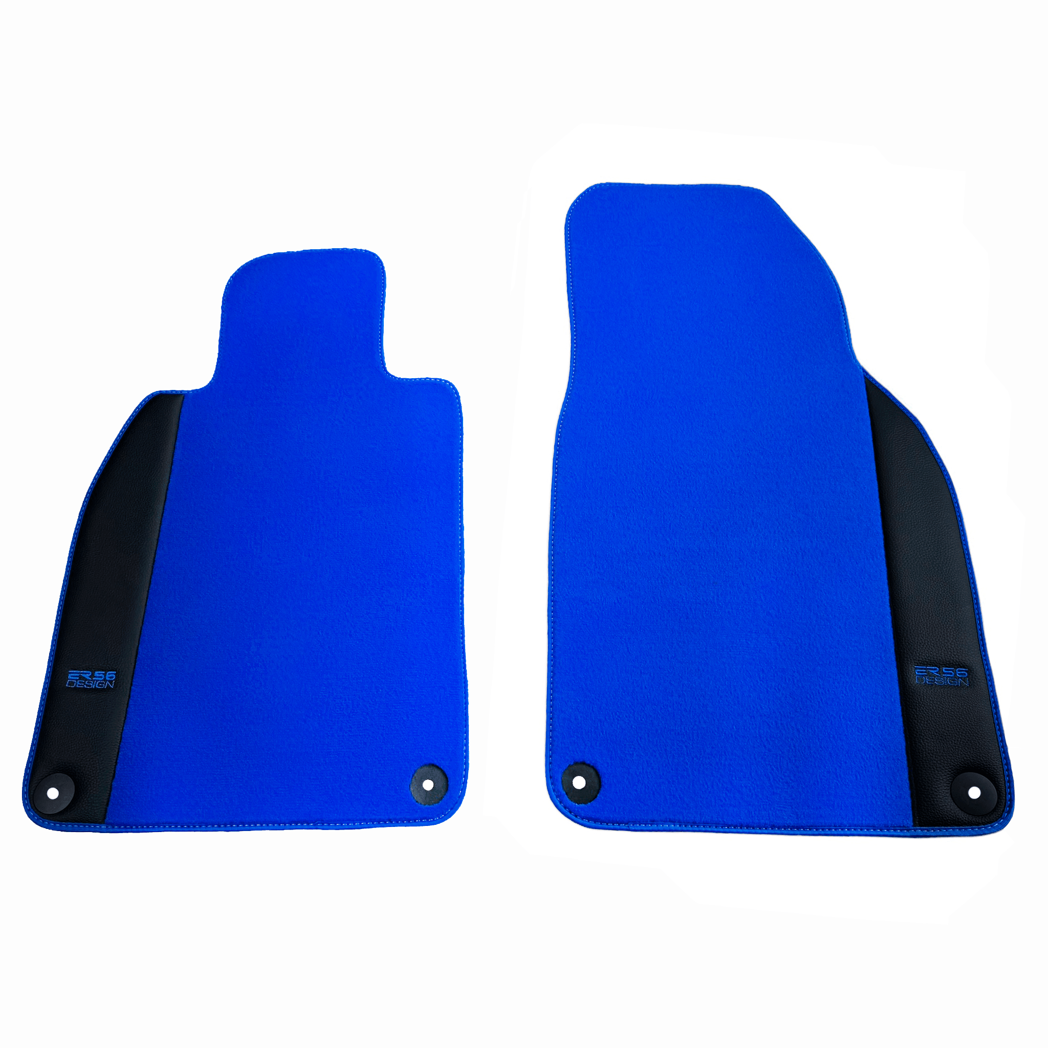 Light Blue Floor Mats for Porsche 964 (1989-1994) with Leather - AutoWin