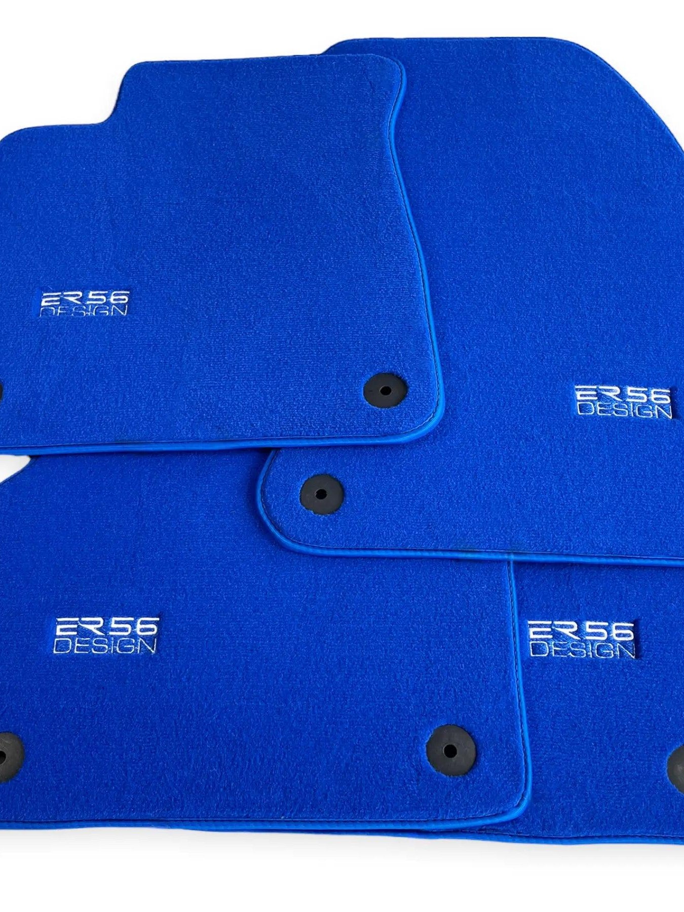 Blue Floor Mats for Audi Q2 (2020-2024) | ER56 Design