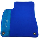 Blue Floor Mats For Bentley Bentayga (2015-2023) with Alcantara Leather