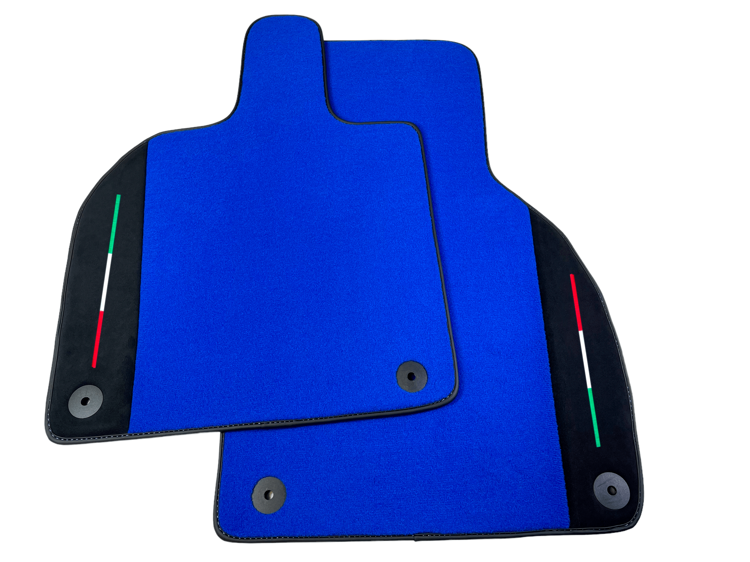 Customizable Blue Floor Mats for Lamborghini Aventador With Alcantara Leather