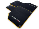 Floor Mats for Lamborghini Gallardo With Yellow Trim - AutoWin