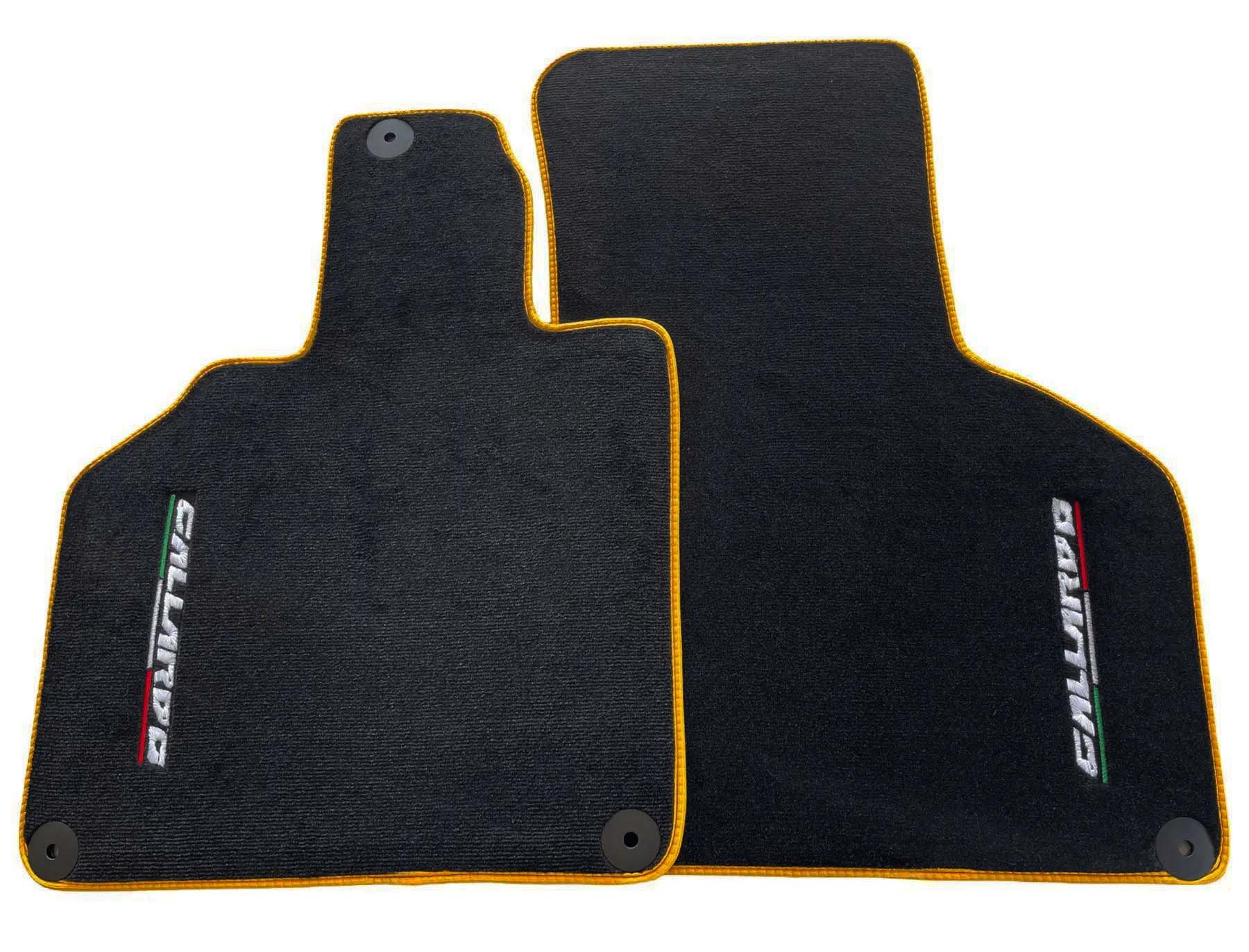 Floor Mats for Lamborghini Gallardo With Yellow Trim