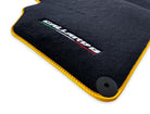 Floor Mats for Lamborghini Gallardo With Yellow Trim - AutoWin