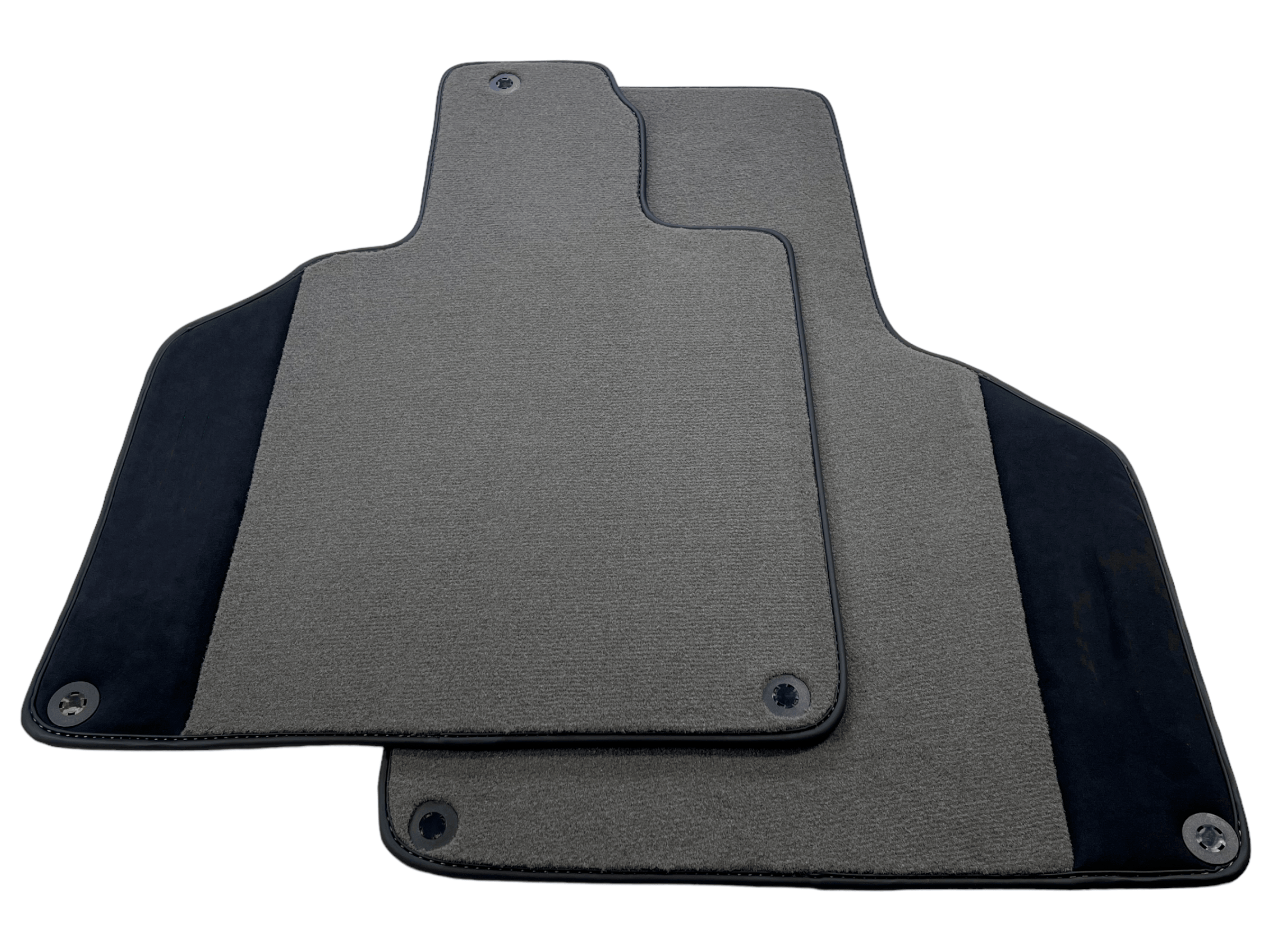 Customizable Gray Floor Mats for Lamborghini Gallardo With Alcantara Leather