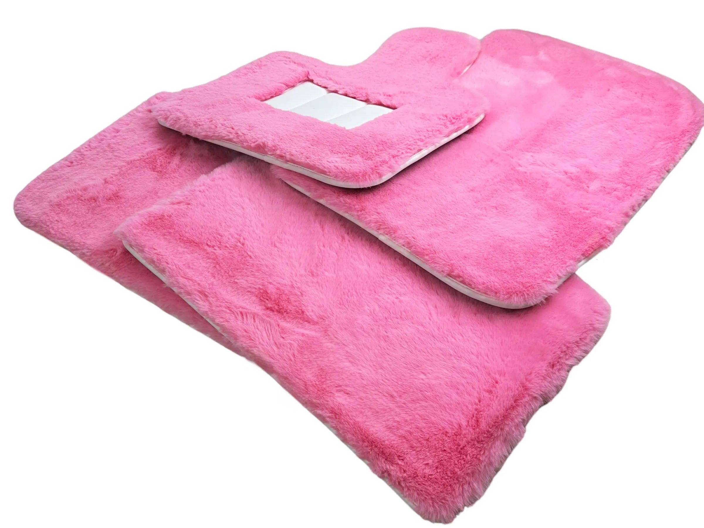 Pink Sheepskin Floor Mats For Rolls Royce Phantom 20032016 Er56 Design Brand